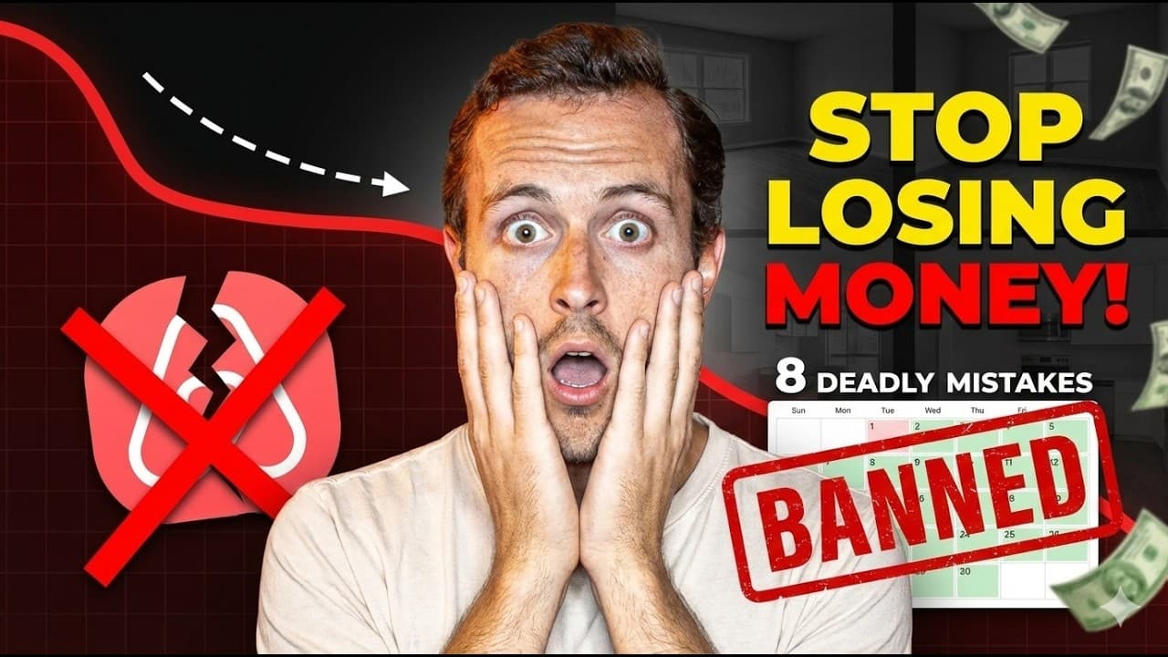 8 Mistakes KILLING Airbnb Hosts... AVOID AT ALL COST!
